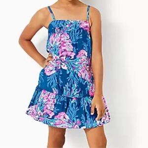Lilly Pulitzer Girls Floral Mini Alessia Sundress